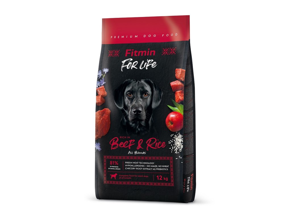 53382 2 fitmin dog for life beef rice 12 kg z kategorie chovatelske potreby a krmiva pro psy krmiva pro psy granule pro psy