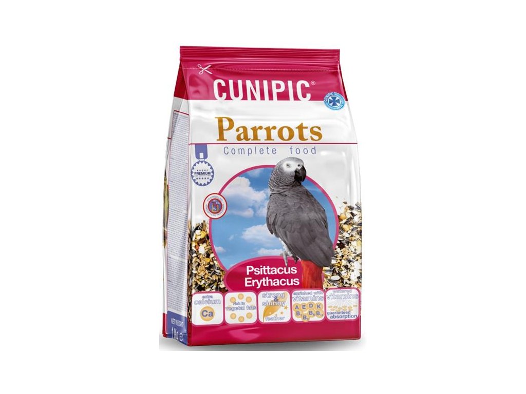 55563 1 cunipic parrots zako 1 kg z kategorie chovatelske potreby pro ptaky a papousky krmivo pro papousky