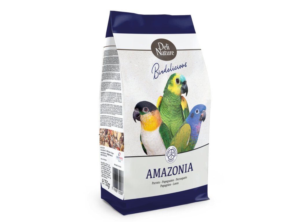 78717 1 deli nature birdelicious amazonia amazonsky papousek 750 g z kategorie chovatelske potreby pro ptaky a papousky krmivo pro papousky