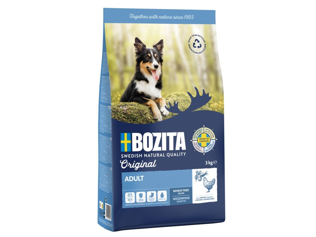 83673 1 bozita dog adult 3 kg z kategorie chovatelske potreby a krmiva pro psy krmiva pro psy granule pro psy