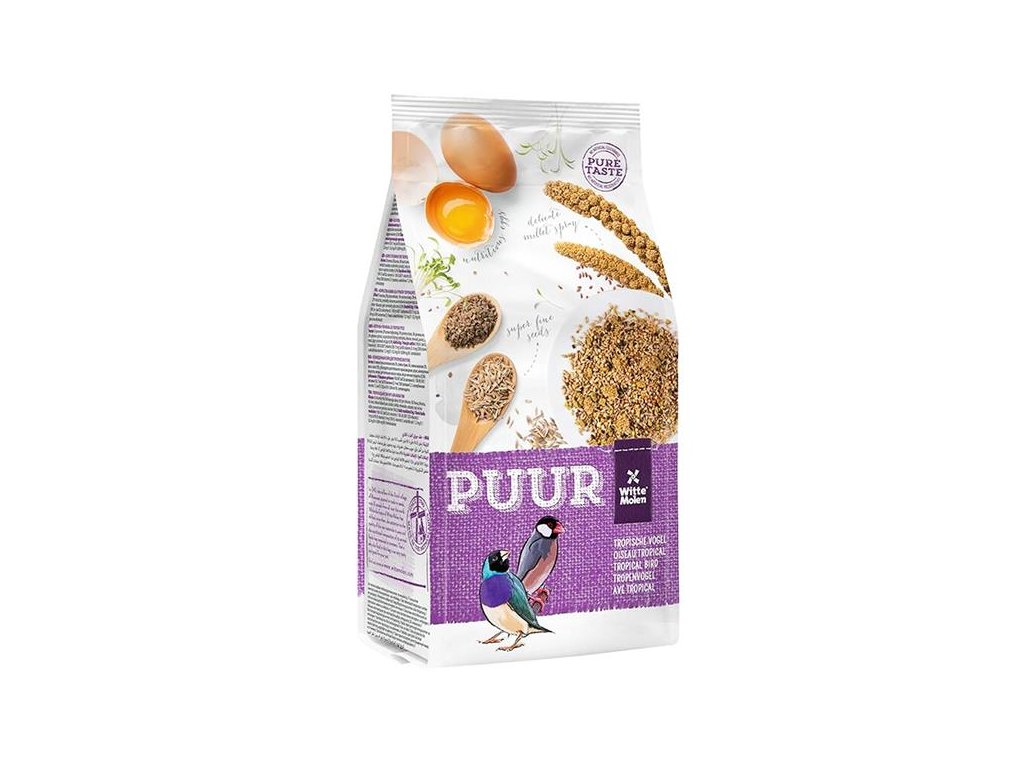 56142 1 puur tropical birds drobny exot 750 g z kategorie chovatelske potreby pro ptaky a papousky krmivo pro papousky