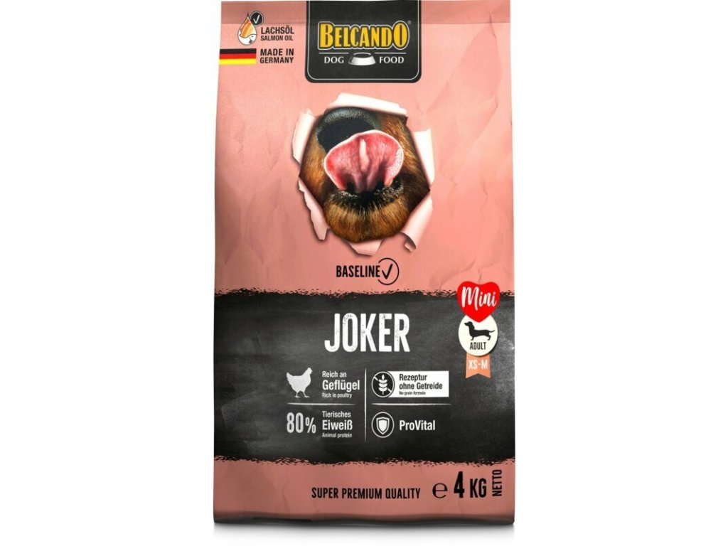 80985 1 belcando baseline joker 4 kg z kategorie chovatelske potreby a krmiva pro psy krmiva pro psy granule pro psy