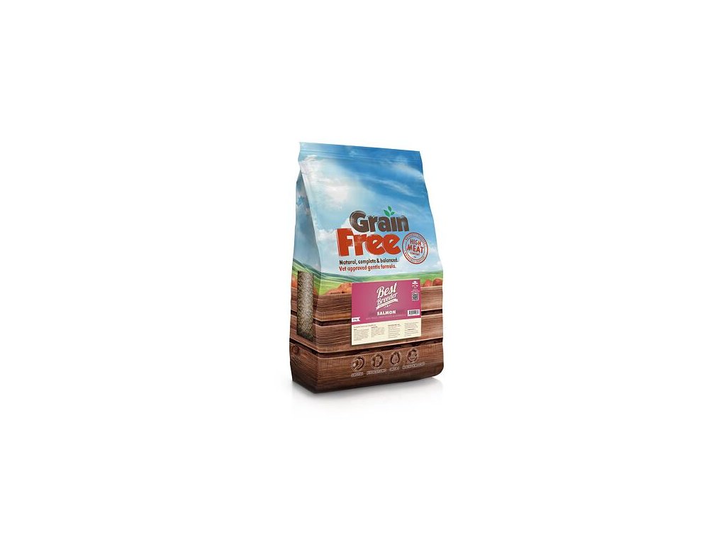 80580 1 best breeder grain free salmon trout sweet potato asparagus 12 kg z kategorie chovatelske potreby a krmiva pro psy krmiva pro psy granule pro psy