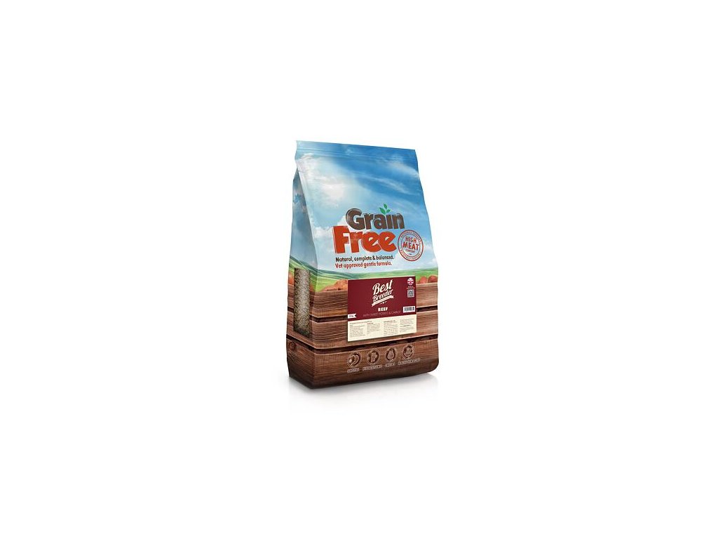 80565 1 best breeder grain free beef sweet potato carrot 2 kg z kategorie chovatelske potreby a krmiva pro psy krmiva pro psy granule pro psy