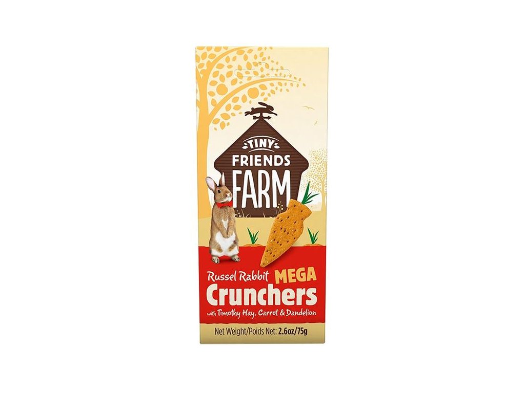 55677 1 supreme tiny farm snack mega crunchers kralik 3 ks 75 g z kategorie chovatelske potreby a krmiva pro hlodavce a mala zvirata pamlsky pro hlodavce