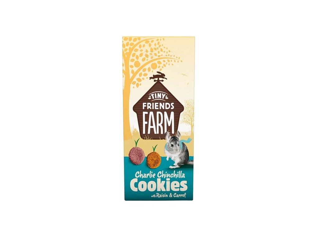 55698 1 supreme tiny farm snack charlie cookies cincila 120 g z kategorie chovatelske potreby a krmiva pro hlodavce a mala zvirata pamlsky pro hlodavce