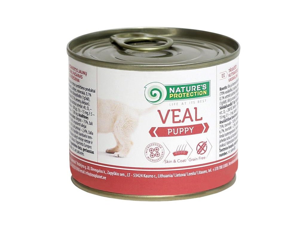 55812 1 nature s protection dog puppy teleci konzerva 200g z kategorie chovatelske potreby a krmiva pro psy krmiva pro psy konzervy pro psy