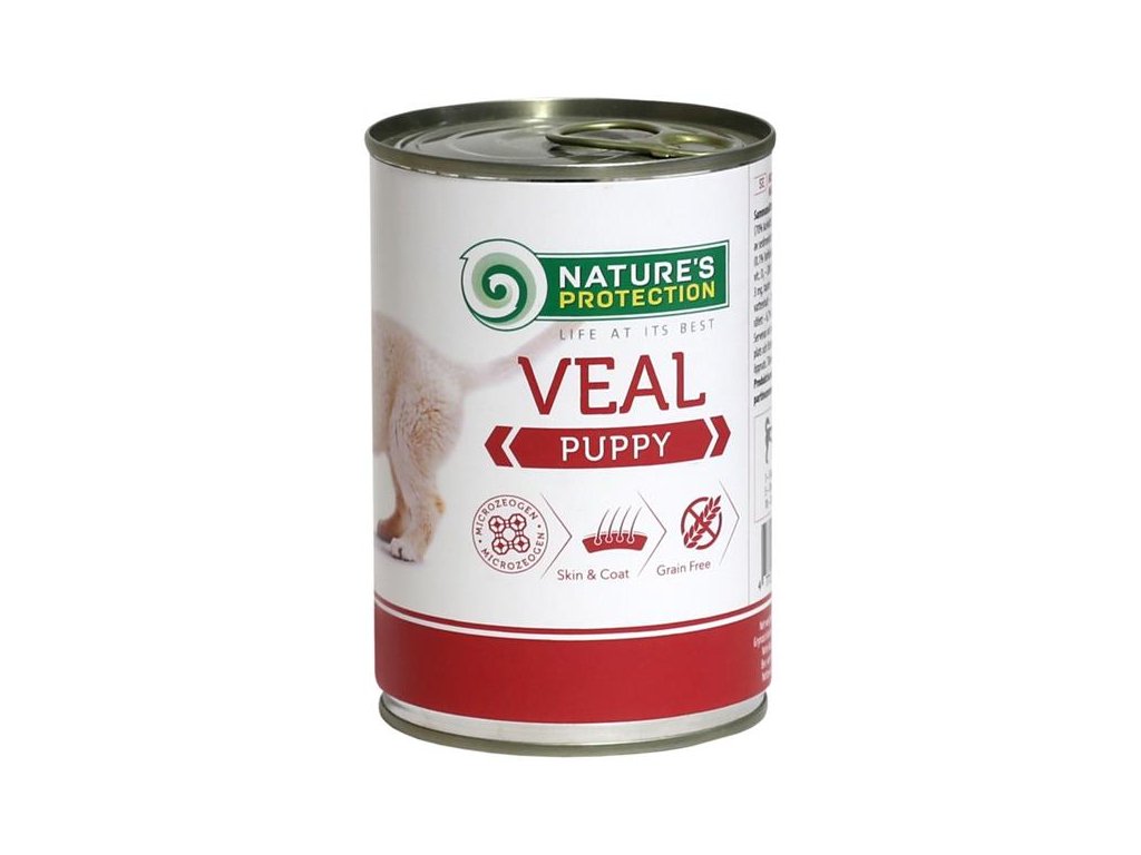 55815 1 nature s protection dog puppy teleci konzerva 400g z kategorie chovatelske potreby a krmiva pro psy krmiva pro psy konzervy pro psy