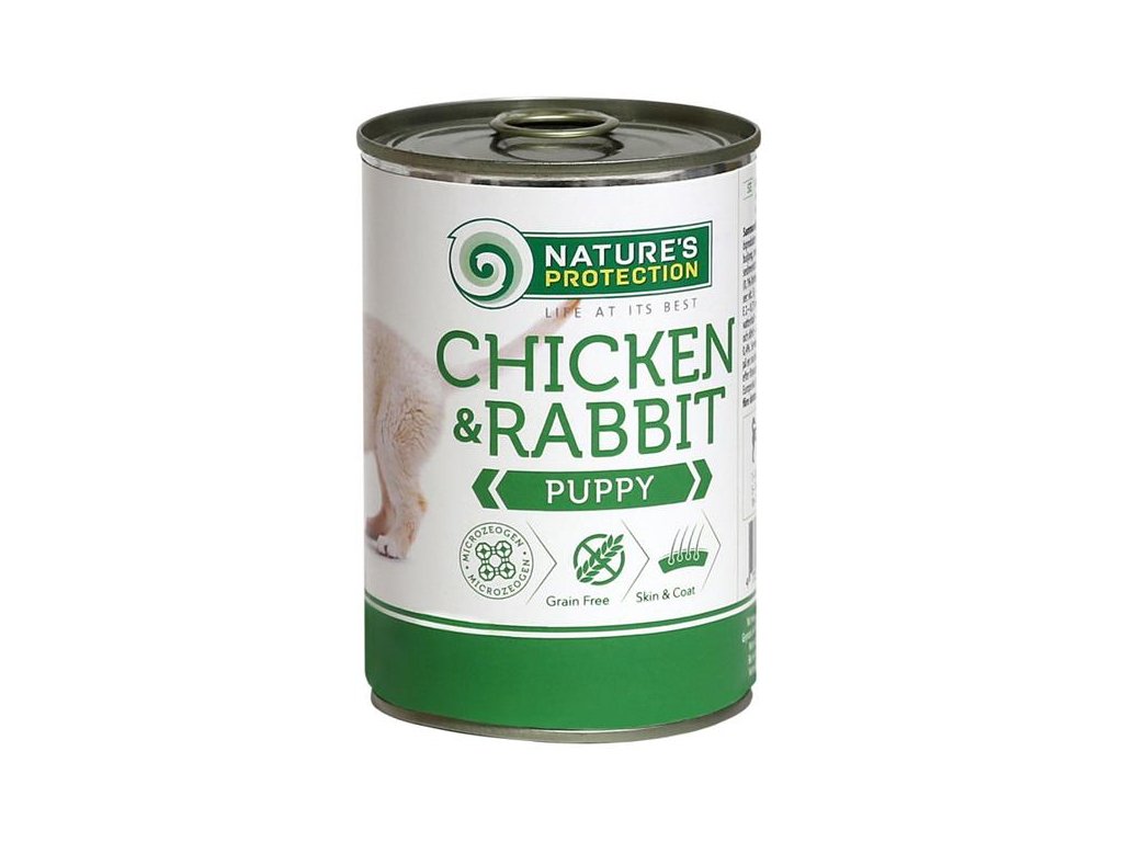 55821 1 nature s protection dog puppy kure kralik konzerva 400g z kategorie chovatelske potreby a krmiva pro psy krmiva pro psy konzervy pro psy