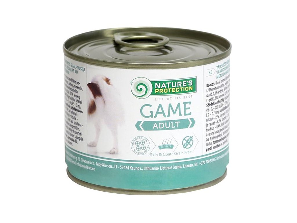 55824 1 nature s protection dog adult zverina konzerva 200g z kategorie chovatelske potreby a krmiva pro psy krmiva pro psy konzervy pro psy