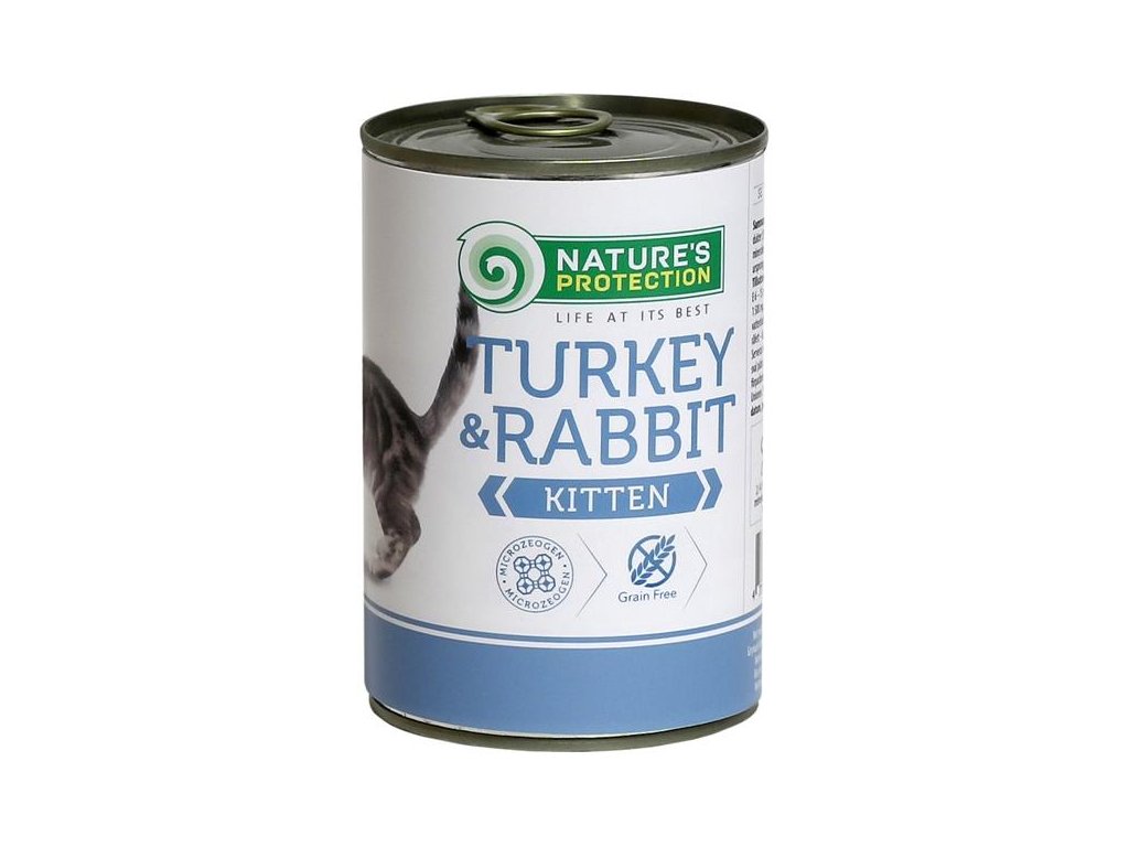 55848 1 nature s protection cat konzerva kitten kruta kralik 400 g z kategorie chovatelske potreby a krmiva pro kocky krmivo a pamlsky pro kocky konzervy pro kocky