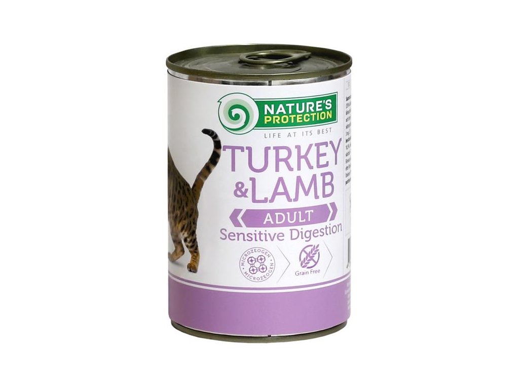 55851 1 nature s protection cat konzerva sensitive kruta jehne 400 g z kategorie chovatelske potreby a krmiva pro kocky krmivo a pamlsky pro kocky konzervy pro kocky
