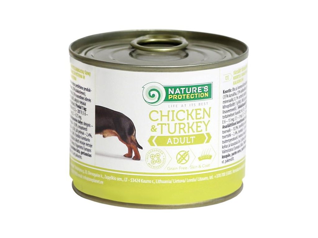 55860 1 nature s protection dog adult kure kruta konzerva 200g z kategorie chovatelske potreby a krmiva pro psy krmiva pro psy konzervy pro psy
