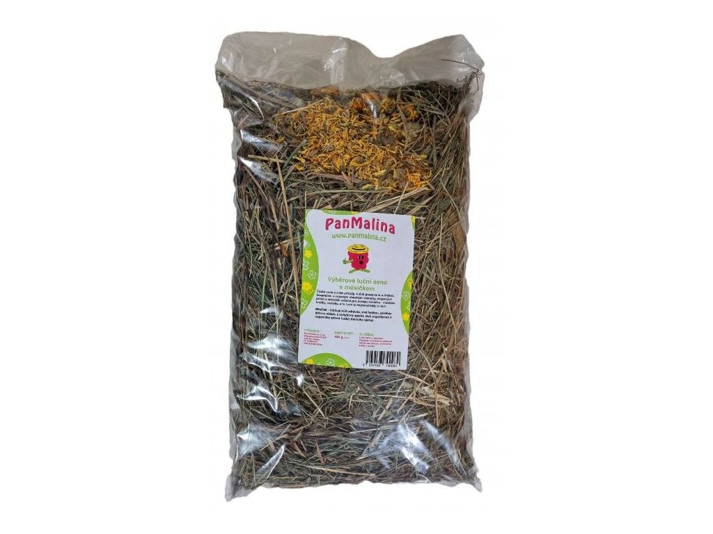 38223 1 panmalina ceske bio seno s mesickem 450g z kategorie chovatelske potreby a krmiva pro hlodavce a mala zvirata seno pro hlodavce