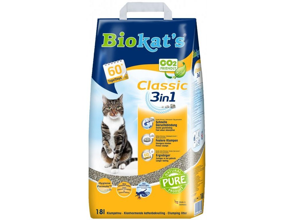 81075 biokat s classis podestylka 18l z kategorie chovatelske potreby a krmiva pro kocky toalety steliva pro kocky steliva kockolity pro kocky