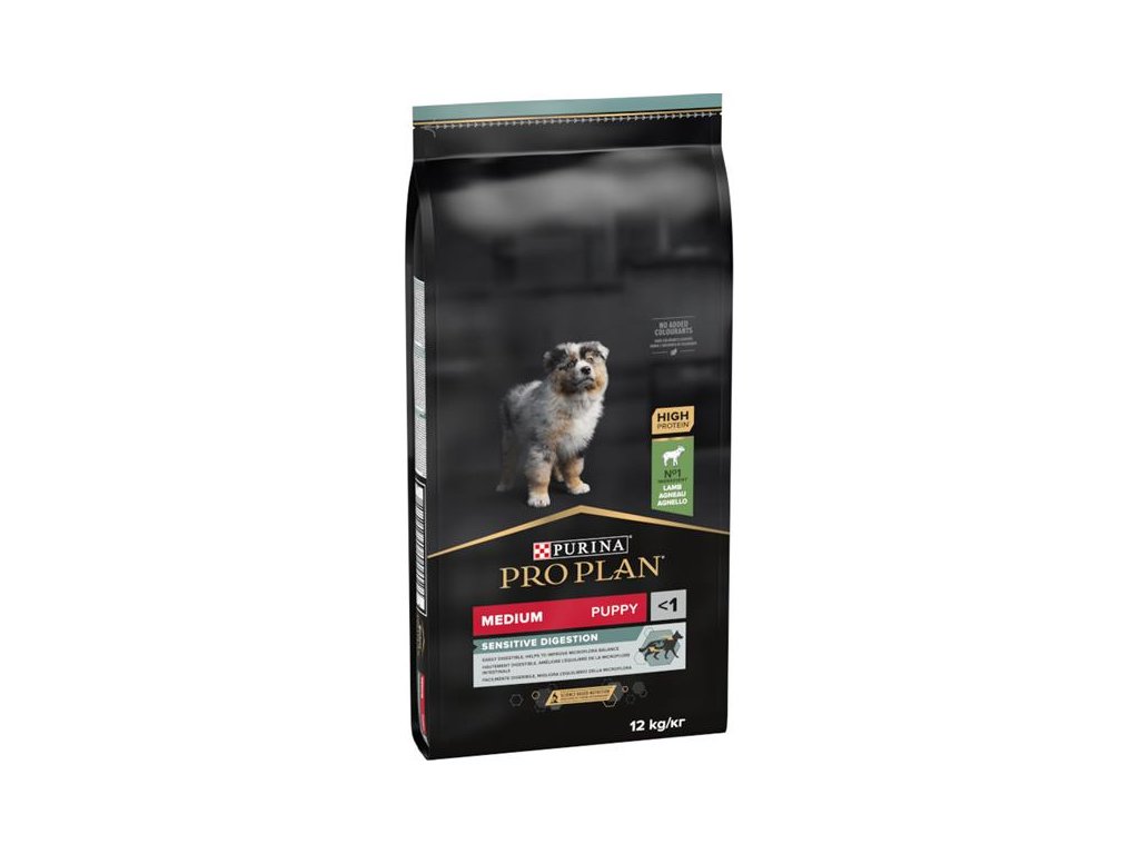 82512 1 pro plan puppy medium sensitive digestion jehneci 12 kg z kategorie chovatelske potreby a krmiva pro psy krmiva pro psy granule pro psy