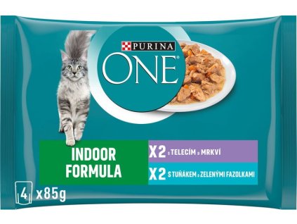 112970 purina one indoor minifiletky s tun a kem a teleci m ve s t a ve 4 85g