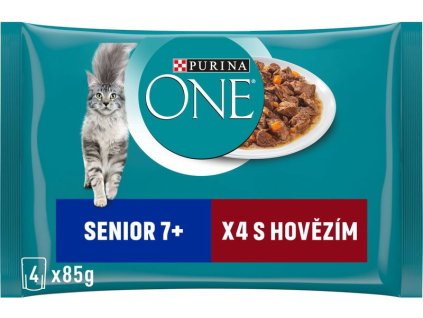 112958 6 purina one senior 7 minifiletky s hove zi m a mrkvi ve s t a ve 4 85 g 1