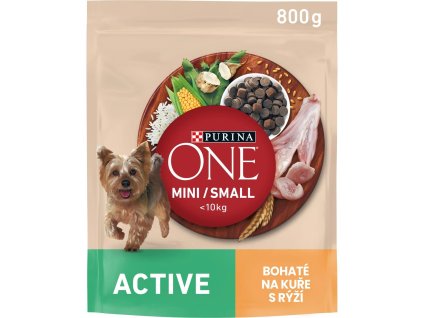 95881 purina one granule mini small dog active kur e s ry z i 800 g
