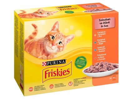 95872 friskies cat kapsic ky kur e kachna losos a kru ta ve s t a ve 12 85g 2