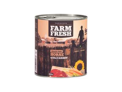 83178 1 farm fresh konina s mrkvi 800g z kategorie chovatelske potreby a krmiva pro psy krmiva pro psy konzervy pro psy