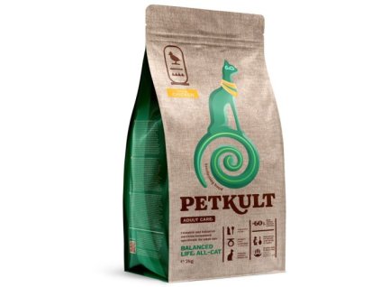 115087 petkult cat balanced life chicken 2kg