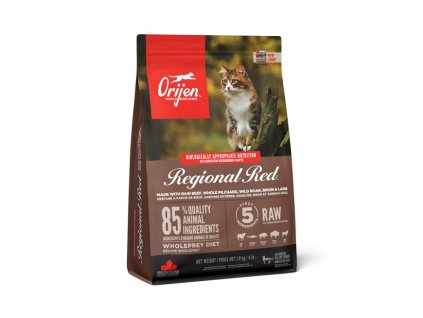 15450 orijen cat regional red 1 8 kg z kategorie chovatelske potreby a krmiva pro kocky krmivo a pamlsky pro kocky granule pro kocky