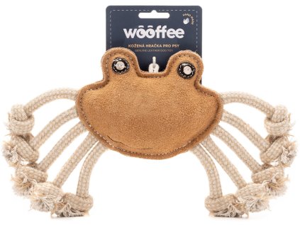 112073 wooffee kozena hracka krab s provazy