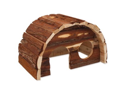 54054 1 domek small animals hobit dreveny 25 x 16 x 15 cm 1 ks z kategorie chovatelske potreby a krmiva pro hlodavce a mala zvirata domecky odpocivadla