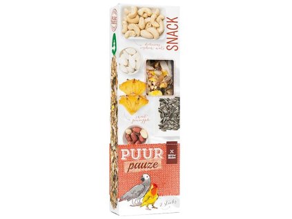 56271 1 puur pauze ptak tyc papousek ananas orechy 140 g z kategorie chovatelske potreby pro ptaky a papousky pamlsky pro papousky
