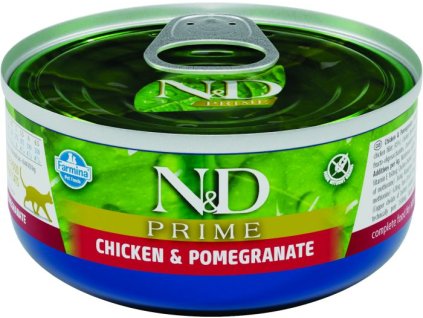 42504 1 n d cat prime adult chicken pomegranate 70g