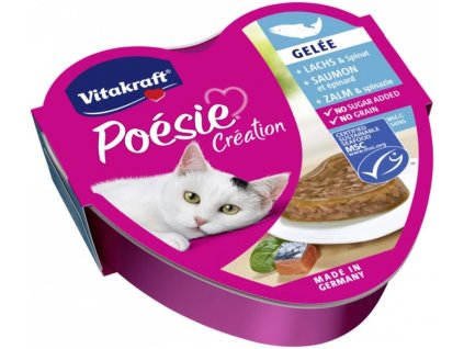 26181 vitakraft cat poesie vanicka zele losos a spenat 85g