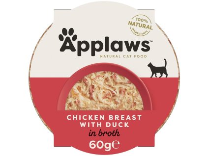 52590 2 kalisek applaws cat juicy kureci prsa s kachnou 60g