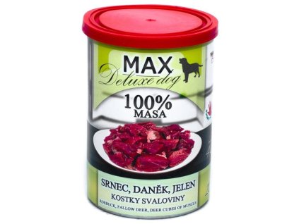 90009 max deluxe dog konzerva srnec danek a jelen 400g