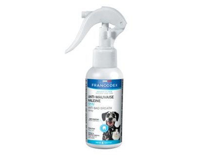 23445 francodex sprej proti pachnoucimu dechu u psu 100ml z kategorie chovatelske potreby a krmiva pro psy hygiena a kosmetika psa pece o psi zuby