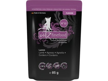 87975 catz finefood kapsicka purr no 111 s jehnecim masem 85g