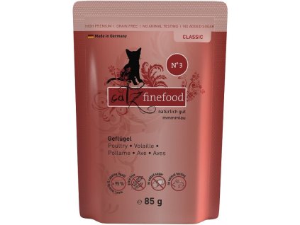 87897 catz finefood kapsicka no 3 s drubezim masem 85g