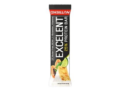 112577 nutrend excelent protein bar limetka papaja 85g
