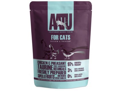 8937 aatu cat chicken n pheasant kapsicka 85g z kategorie chovatelske potreby a krmiva pro kocky krmivo a pamlsky pro kocky kapsicky pro kocky