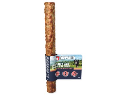 84304 ontario protein zvykaci pamlsek velka rolka s kurecim 25 4 cm