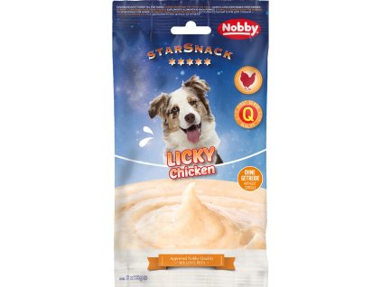 75576 nobby starsnack licky dog chicken 5x15g z kategorie chovatelske potreby a krmiva pro psy pamlsky pro psy pasty pyre pro psy