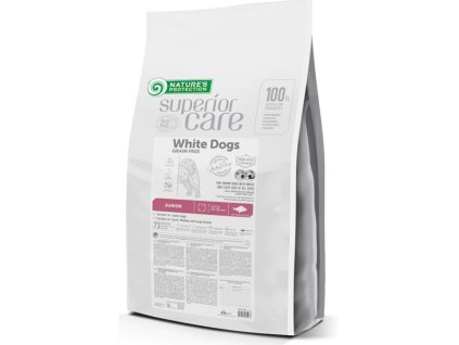 81240 1 nature s protection superior care dog dry white dogs junior grain free white fish 10 kg z kategorie chovatelske potreby a krmiva pro psy krmiva pro psy granule pro psy