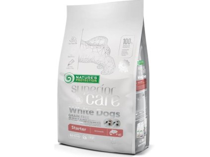 81258 1 nature s protection superior care dog dry white dogs starter grain free salmon 1 5 kg z kategorie chovatelske potreby a krmiva pro psy krmiva pro psy granule pro psy