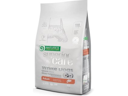 81273 1 nature s protection superior care dog dry white dogs small breeds grain free salmon 10 kg z kategorie chovatelske potreby a krmiva pro psy krmiva pro psy granule pro psy