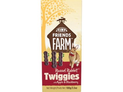 89010 supreme tiny farm snack rabbit twiggies kralik 100 g