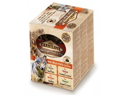 16449 1 carnilove dog kapsicka pate multipack kapsicky pro psy 4x300g