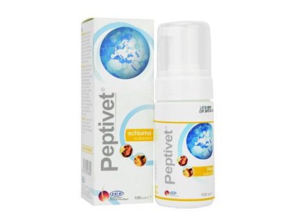 38889 1 peptivet foam 100ml z kategorie chovatelske potreby a krmiva pro psy hygiena a kosmetika psa sampony a spreje pro psy
