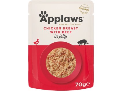 52611 2 kapsicka applaws cat jelly kureci prsa s hovezim 70g