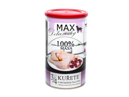 101548 max deluxe dog 3 4 kurete s zaludky 1200g