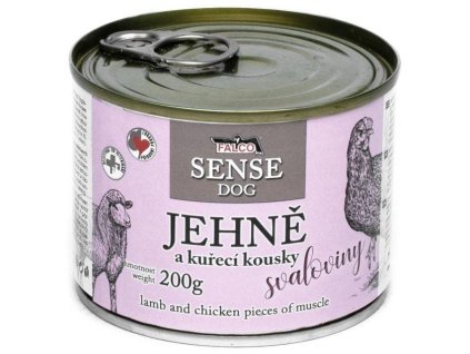 38634 1 konzerva falco sense dog kachna a jehneci 200g z kategorie chovatelske potreby a krmiva pro psy krmiva pro psy konzervy pro psy
